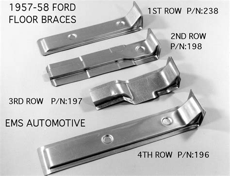 1957 ford replacement sheet metal|1957 58 Ford floor brace.